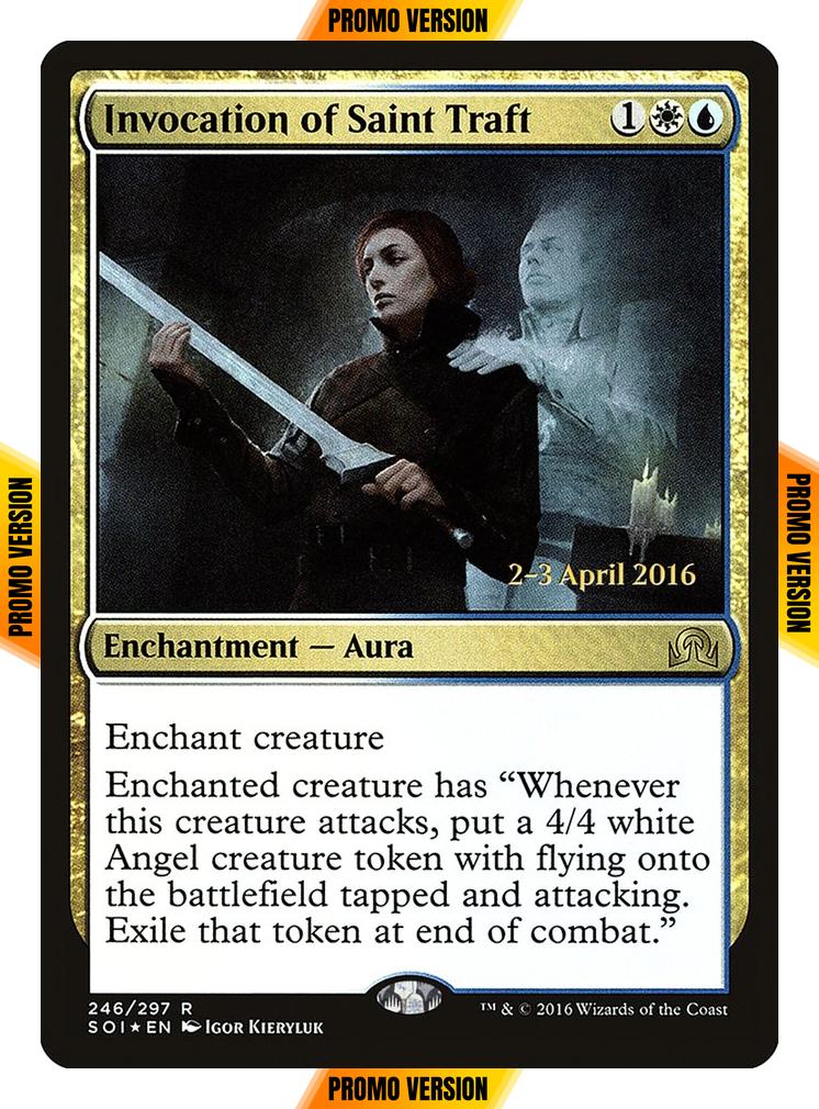 Invocation of Saint Traft [246s] [Shadows over Innistrad Promos] [Foil]