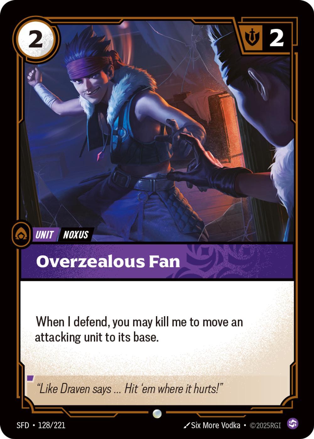 Overzealous Fan - 128/221 [Spiritforged] [Non-Foil]