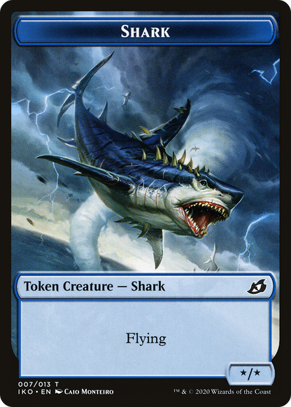 Shark Token (07) // Shark Token (07) [IKO/IKO Set Symbol] [Challenger Deck 2022 Tokens] [Non-Foil]
