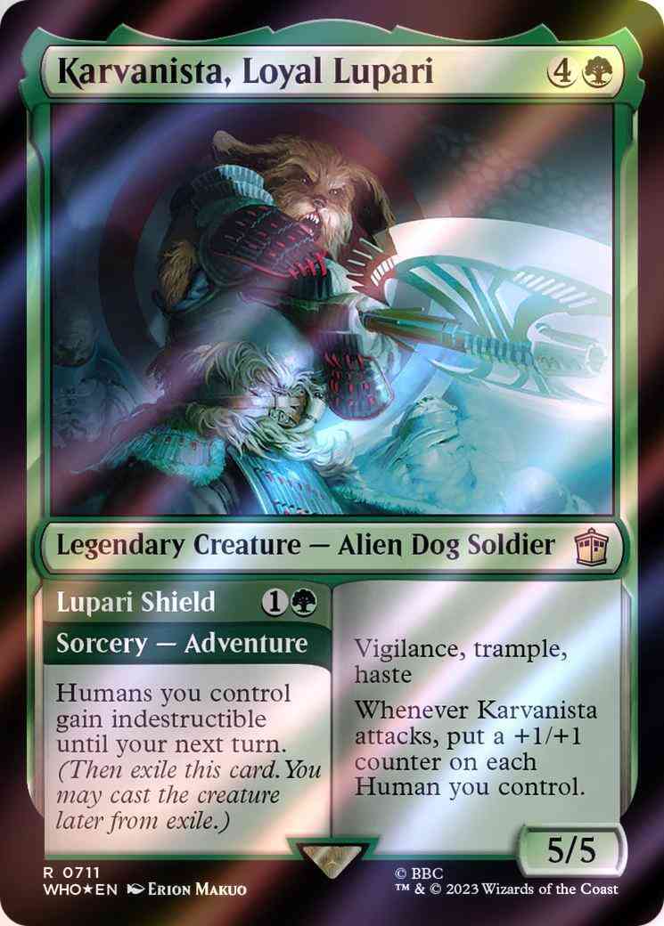 Karvanista, Loyal Lupari // Lupari Shield [711] [Universes Beyond: Doctor Who] [Surge Foil]