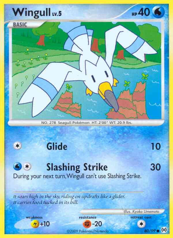 Wingull - 80/99 - Common [pl4-80] [Reverse Holo]