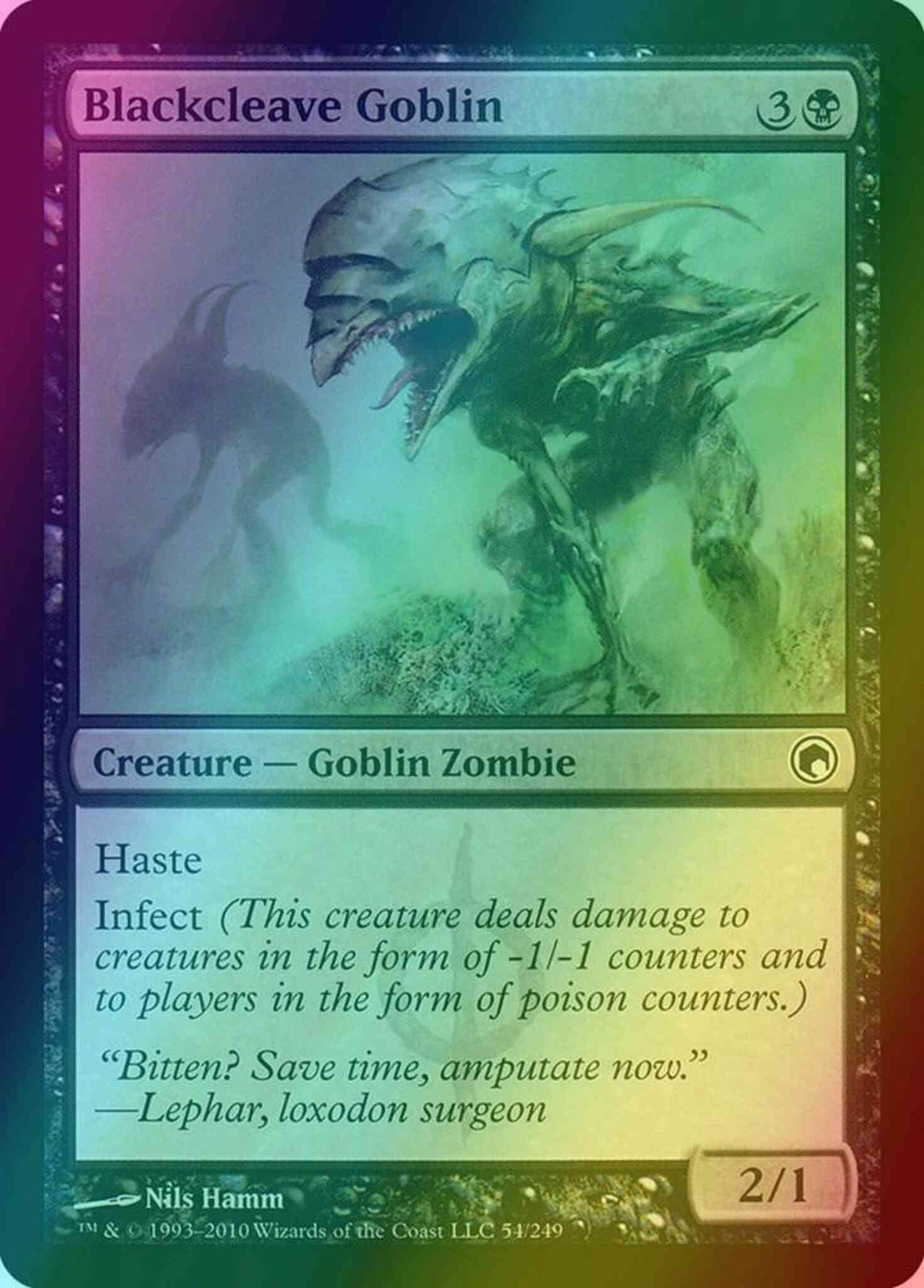 Blackcleave Goblin [54] [Scars Of Mirrodin] [Foil]