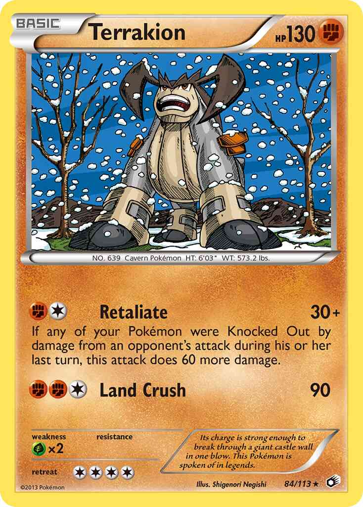 Terrakion - 84/113 - Rare Holo [bw11-84] [Holo]