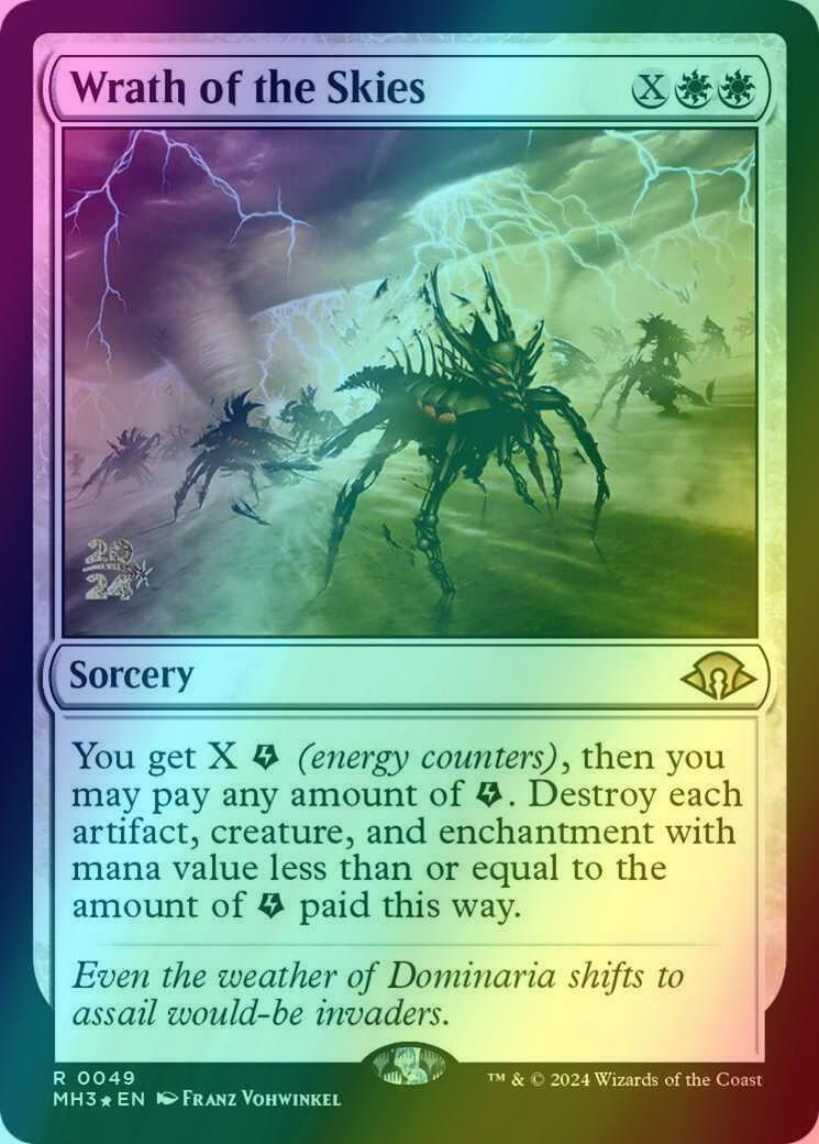 Wrath of the Skies [49s] [Prerelease] [Modern Horizons 3: Promos] [Foil]