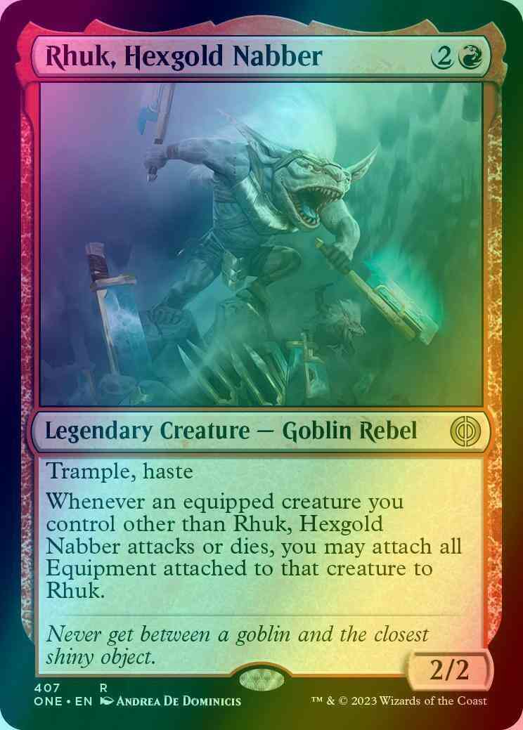 Rhuk, Hexgold Nabber [407] [Jumpstart Exclusive] [Phyrexia: All Will Be One] [Foil]