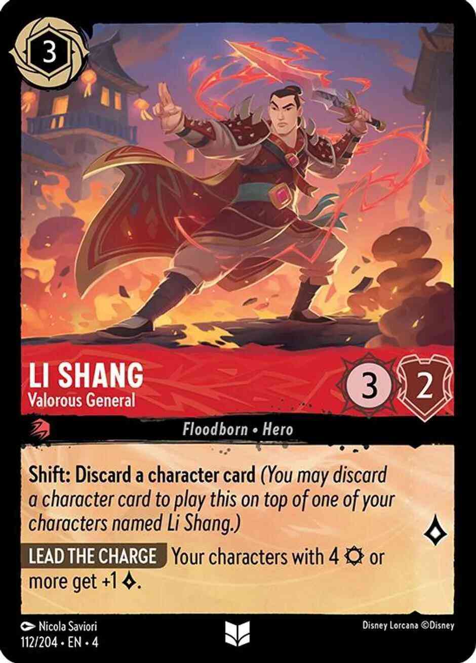 Li Shang - Valorous General - 112/204 [Ursula's Return] [Cold Foil]