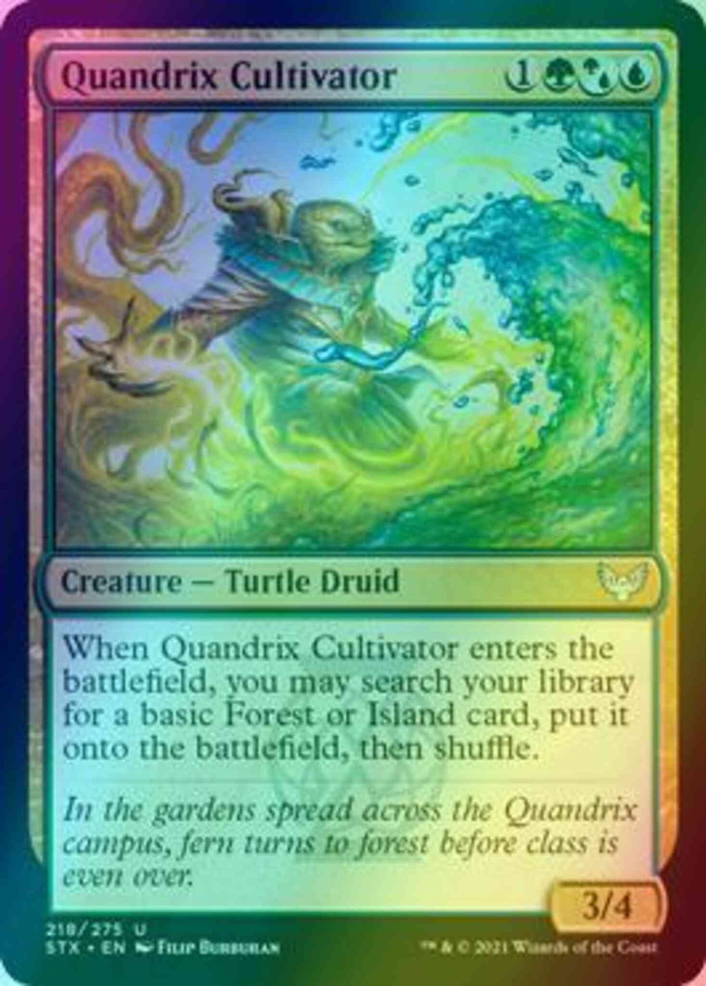 Quandrix Cultivator [218] [Strixhaven: School of Mages] [Foil]