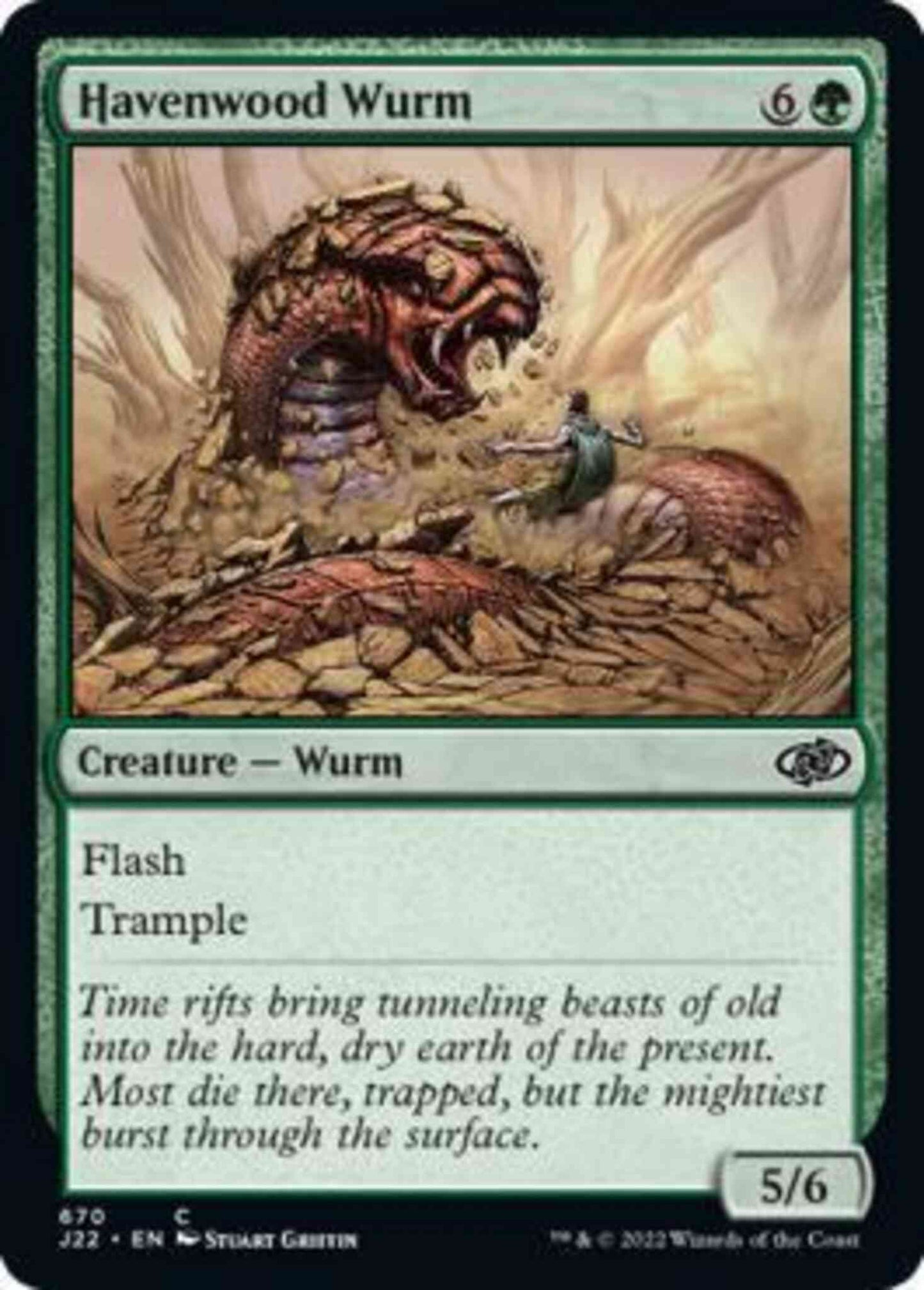 Havenwood Wurm [670] [Jumpstart 2022] [Non-Foil]