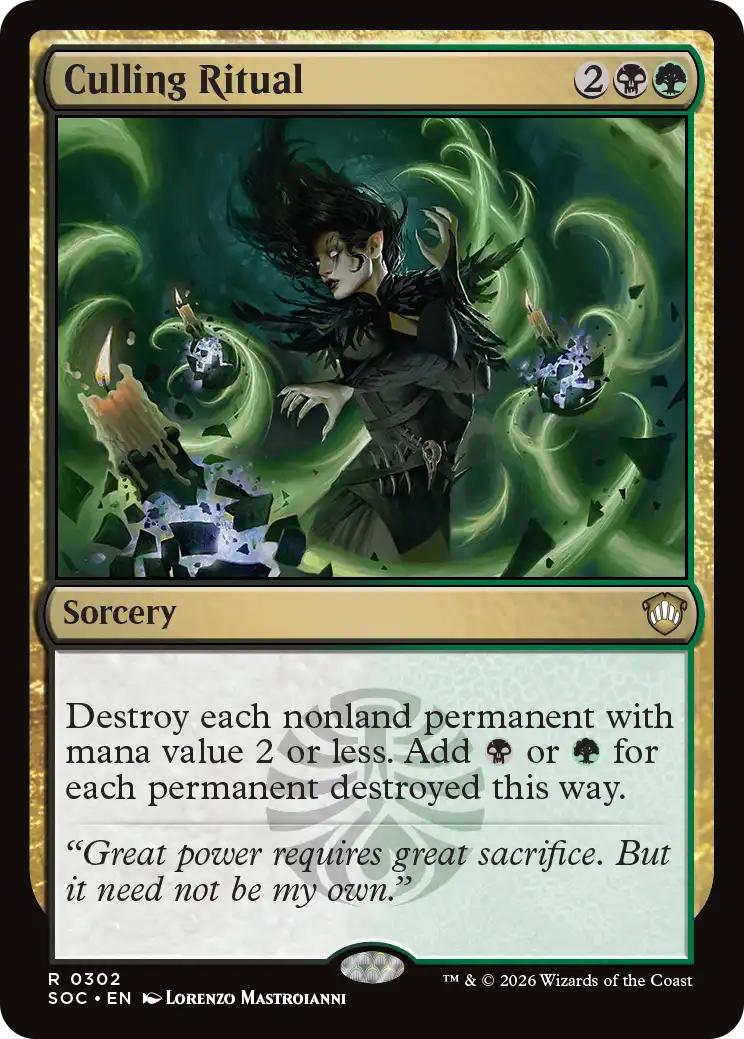 Culling Ritual [302] [Secrets of Strixhaven: Commander] [Non-Foil]