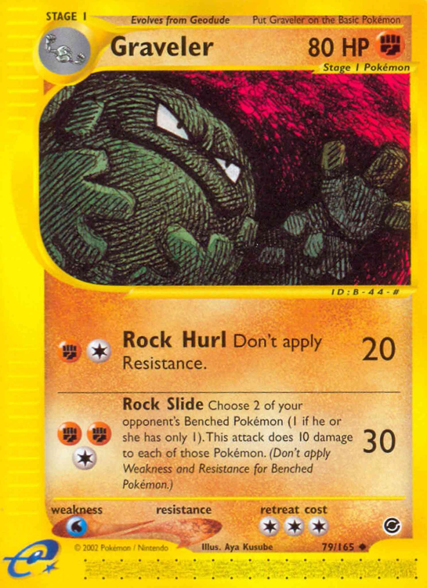 Graveler - 79/165 - Uncommon [ecard1-79] [Reverse Holo]