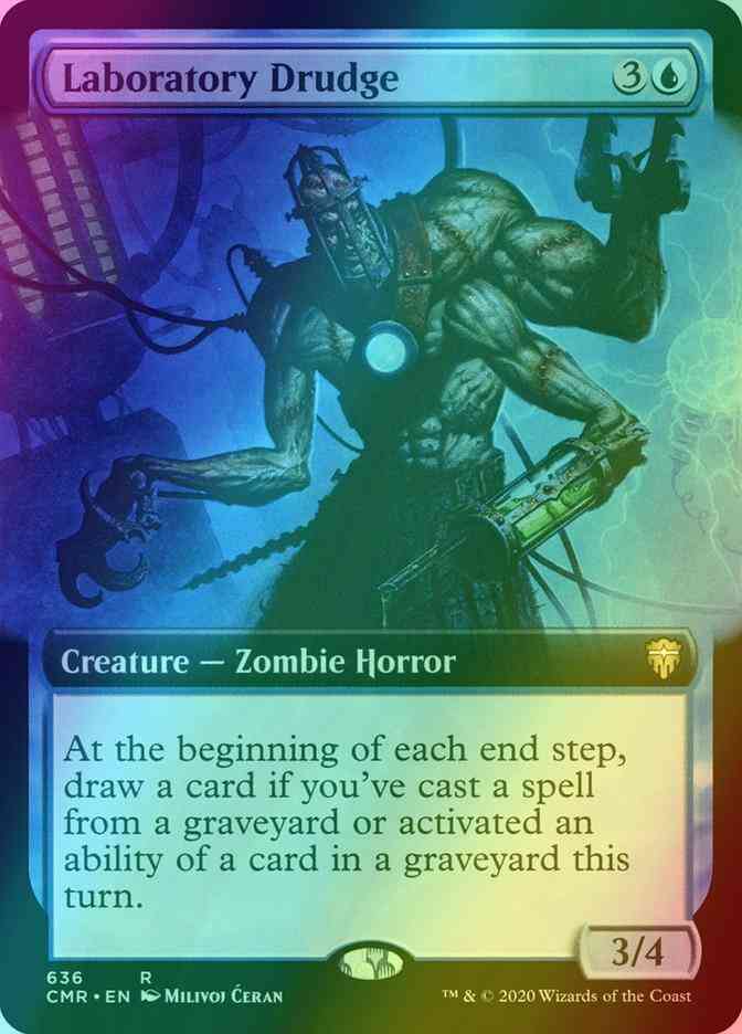Laboratory Drudge [636] [Extended Art] [Commander Legends] [Foil]