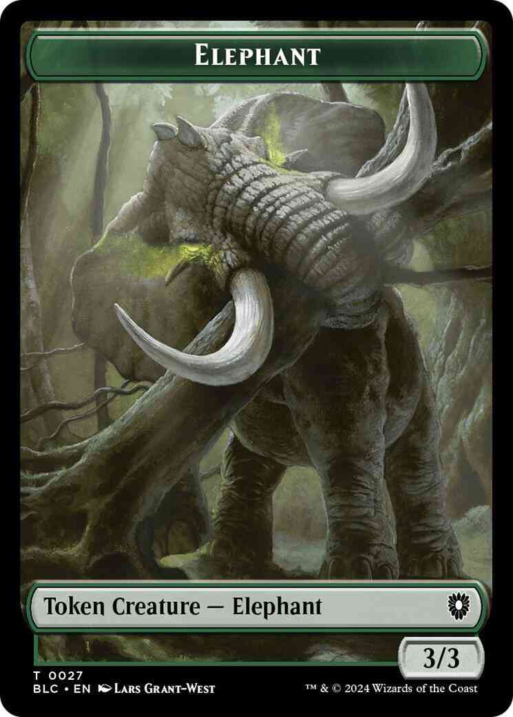 Elephant Token (27) // Squid Token (17) [Bloomburrow: Commander: Tokens] [Non-Foil]