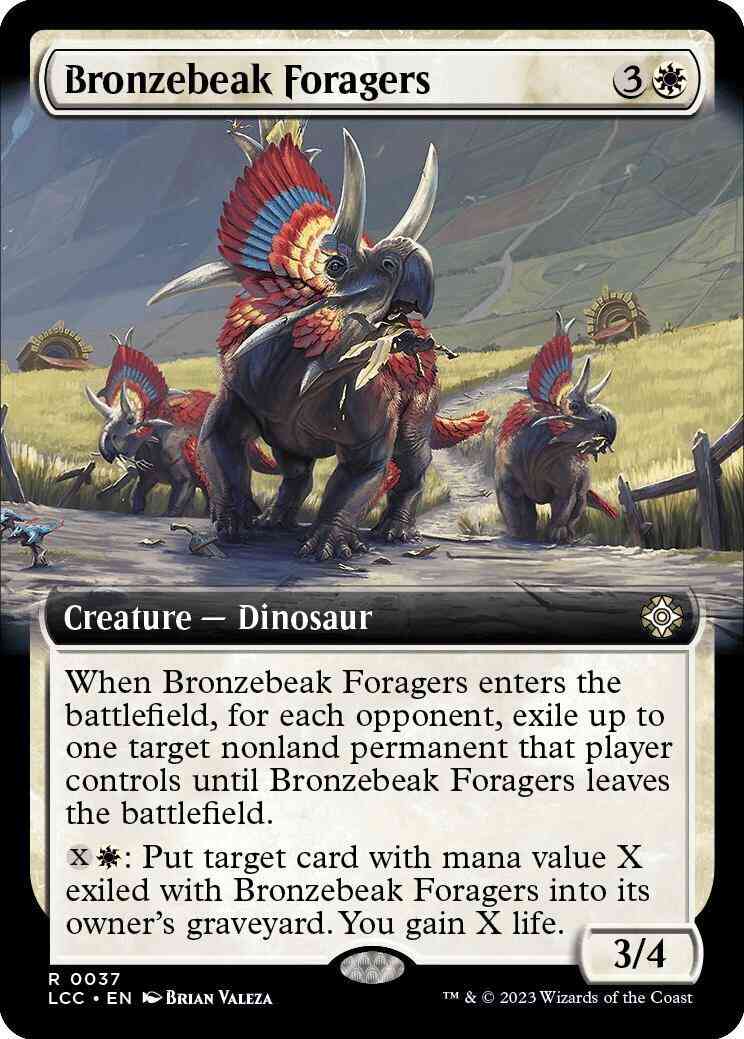 Bronzebeak Foragers [37] [Extended Art] [The Lost Caverns of Ixalan: Commander] [Non-Foil]