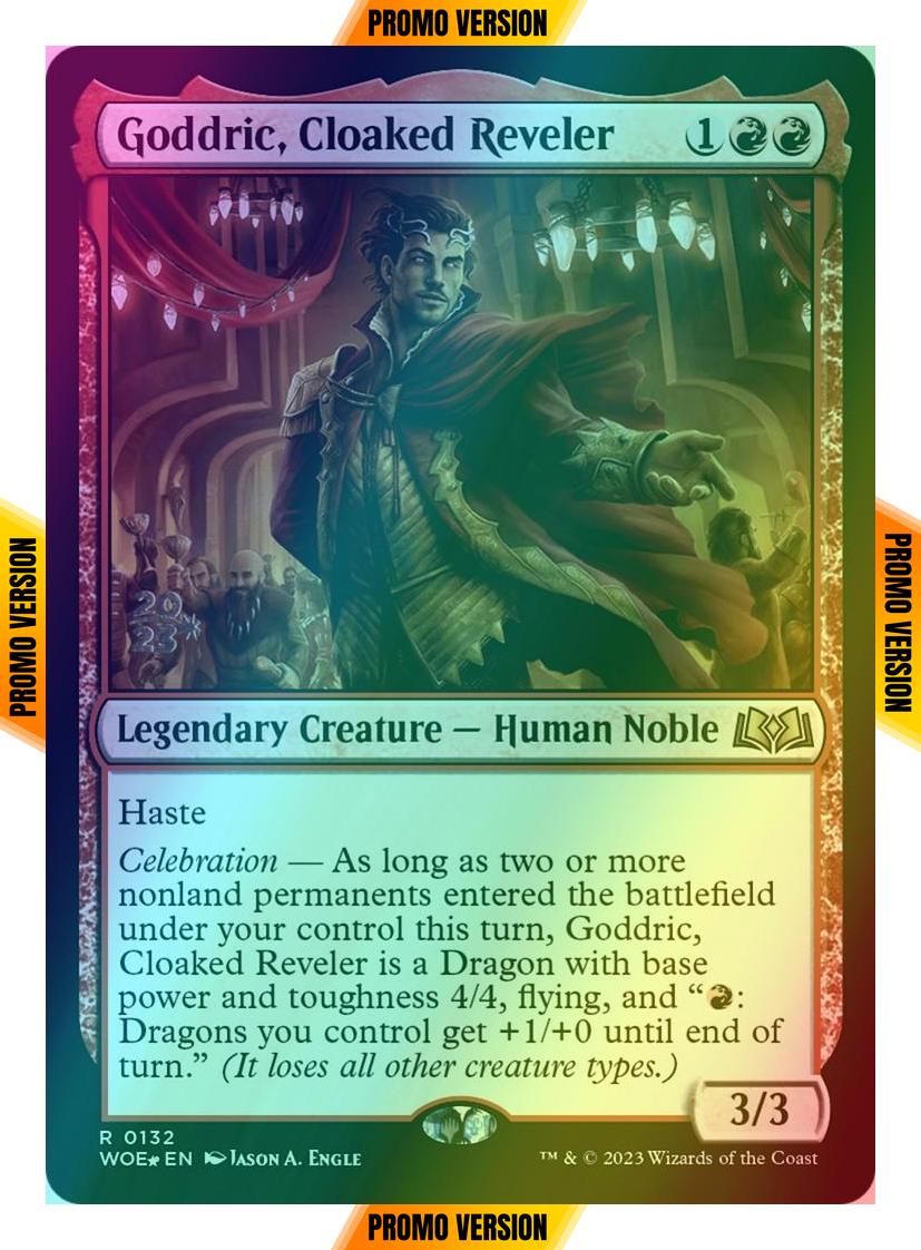 Goddric, Cloaked Reveler [132s] [Prerelease] [Wilds of Eldraine: Promos] [Foil]