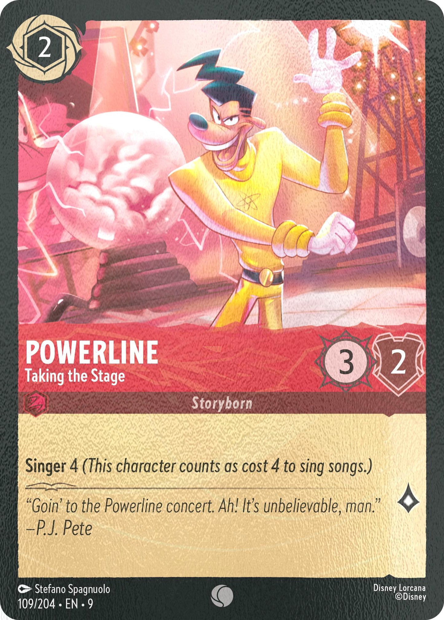 Powerline - Taking the Stage - 109/204 [Fabled] [Cold Foil]