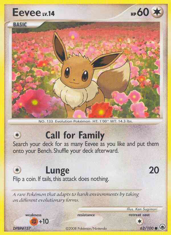 Eevee - 62/100 - Common [dp5-62] [Non-Holo]