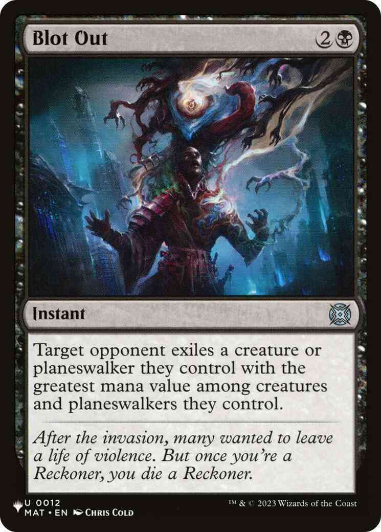 Blot Out [MAT-12] [The List] [Non-Foil]