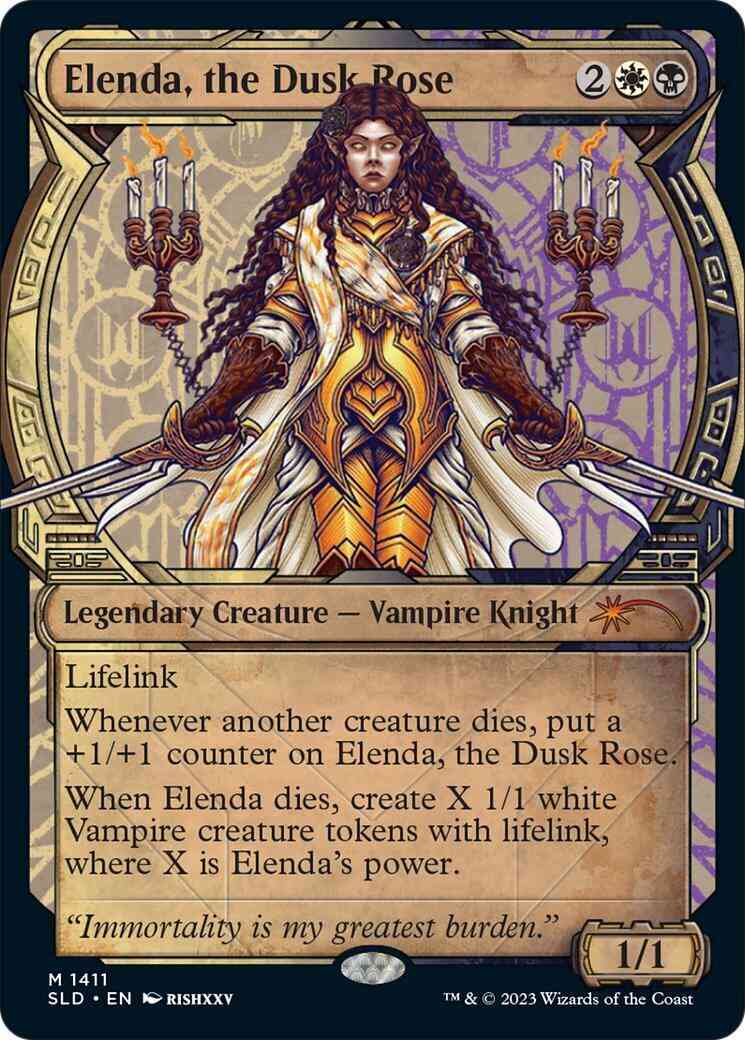 Elenda, the Dusk Rose [1411] [Legends of Ixalan Showcase] [Showcase: LCI] [Secret Lair Drop] [Non-Foil]