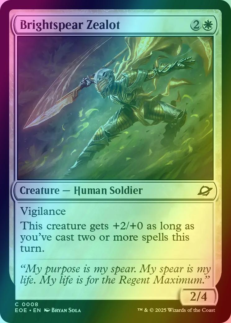 Brightspear Zealot [8] [Edge of Eternities] [Foil]