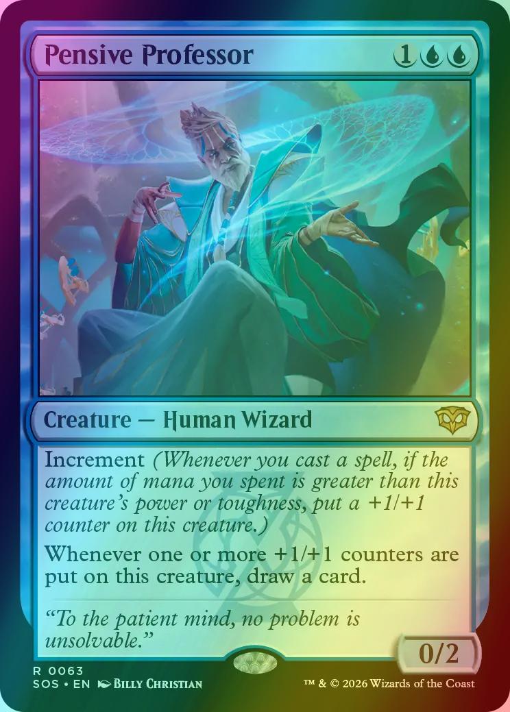 Pensive Professor [63] [Secrets of Strixhaven] [Foil]