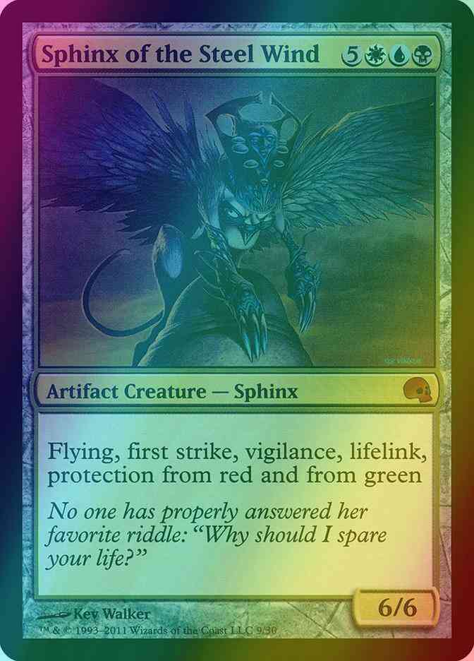 Sphinx of the Steel Wind [9] [Premium Deck Series: Graveborn] [Foil]