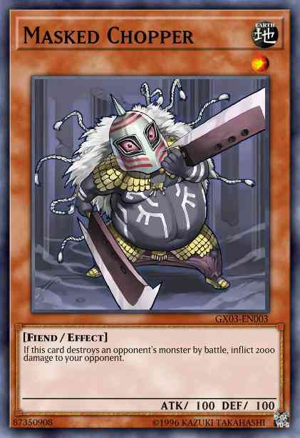Masked Chopper - GX03-EN003 - Super Rare - Limited
