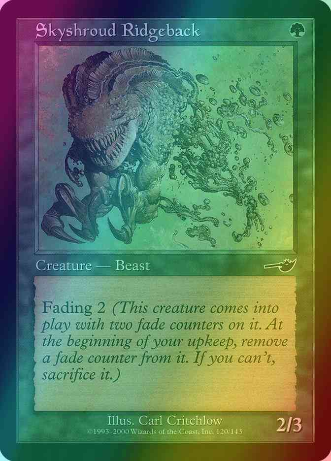 Skyshroud Ridgeback [120] [Nemesis] [Foil]