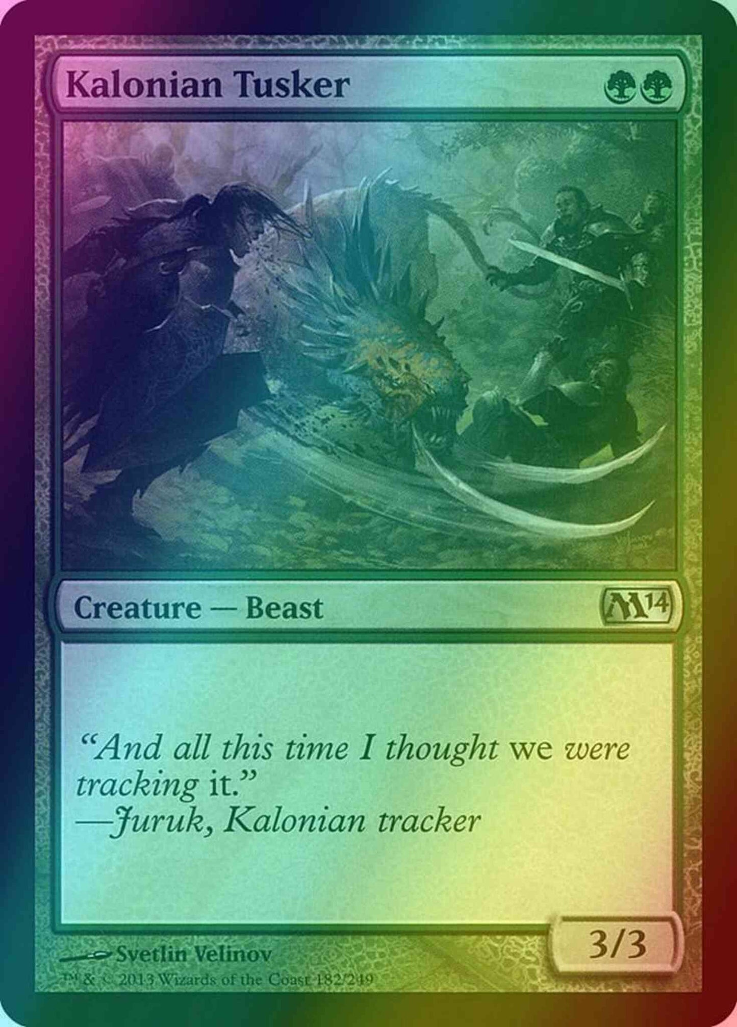 Kalonian Tusker [182] [Magic 2014] [Foil]