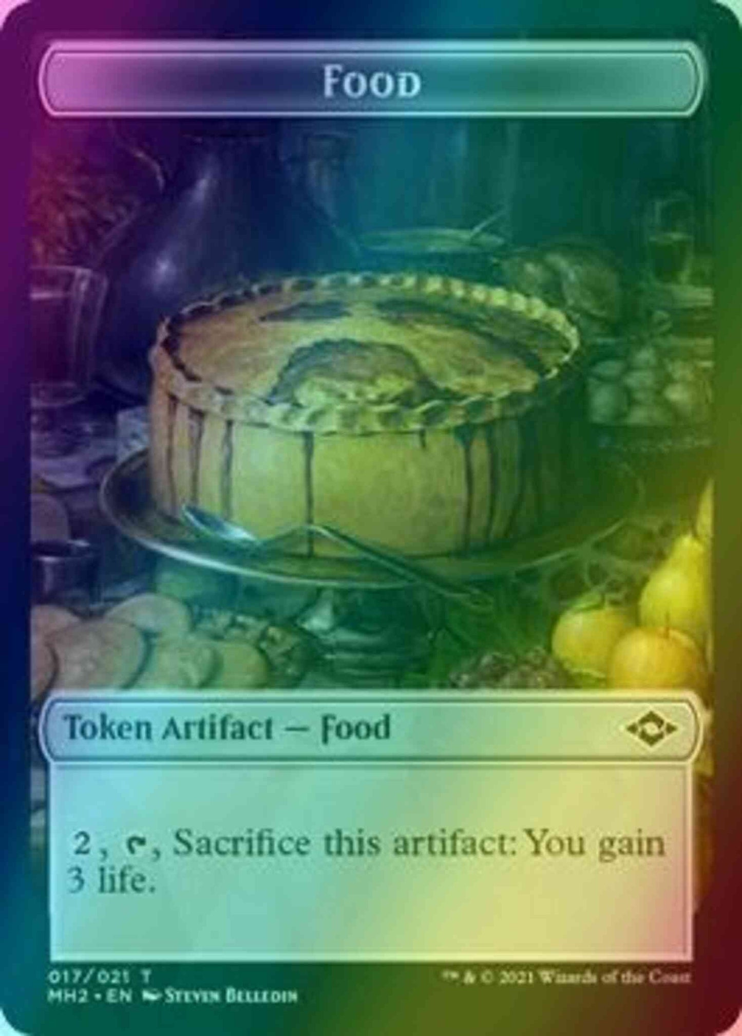 Bird Token (01) // Food Token (17) [Modern Horizons 2 Tokens] [Foil]