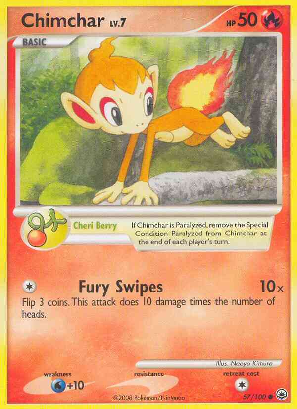 Chimchar - 57/100 - Common [dp5-57] [Non-Holo]