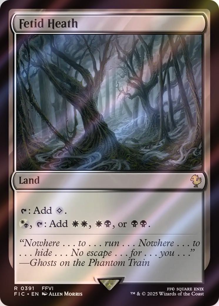Fetid Heath [391] [FINAL FANTASY: Commander] [Surge Foil]