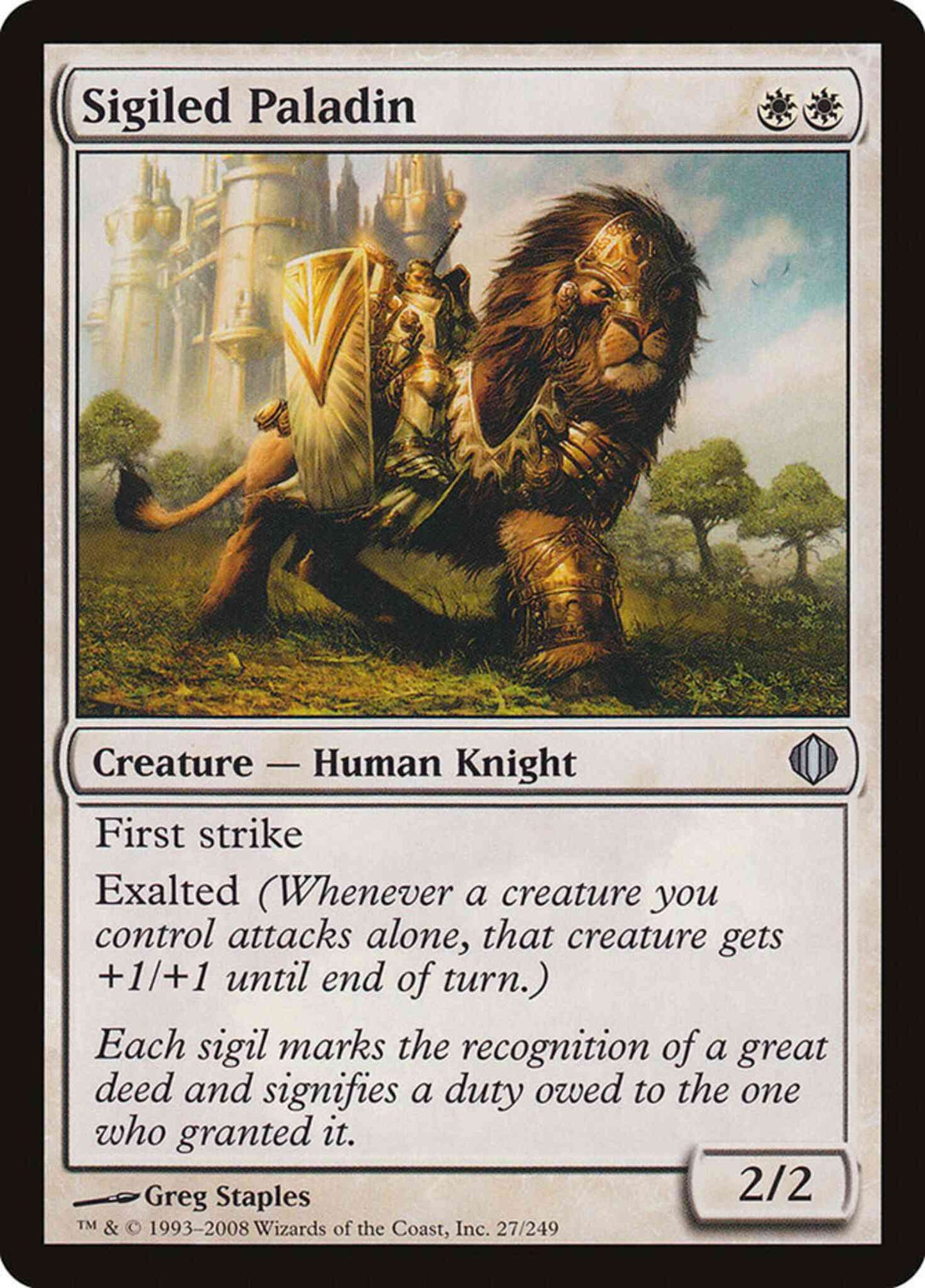 Sigiled Paladin [27] [Shards Of Alara] [Non-Foil]