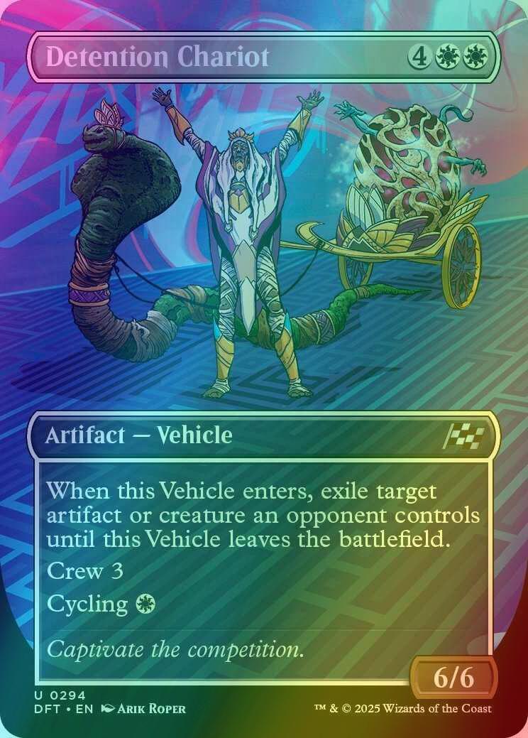 Detention Chariot [294] [Borderless] [Revved Up] [Aetherdrift] [Foil]