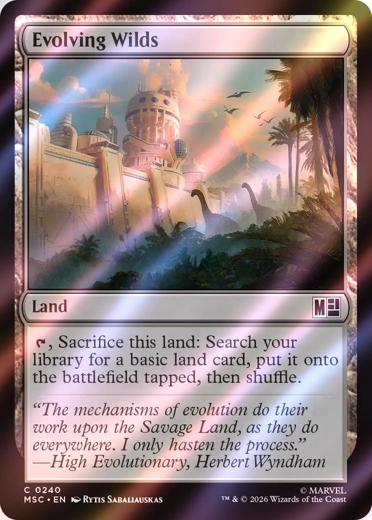 Evolving Wilds [240] [Marvel Super Heroes: Commander] [Surge Foil]