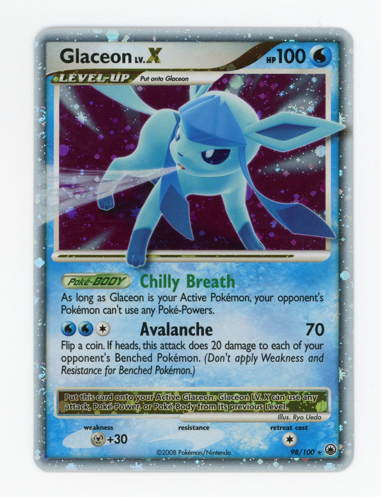 Glaceon — Rare Holo Lv.X — ID 17656