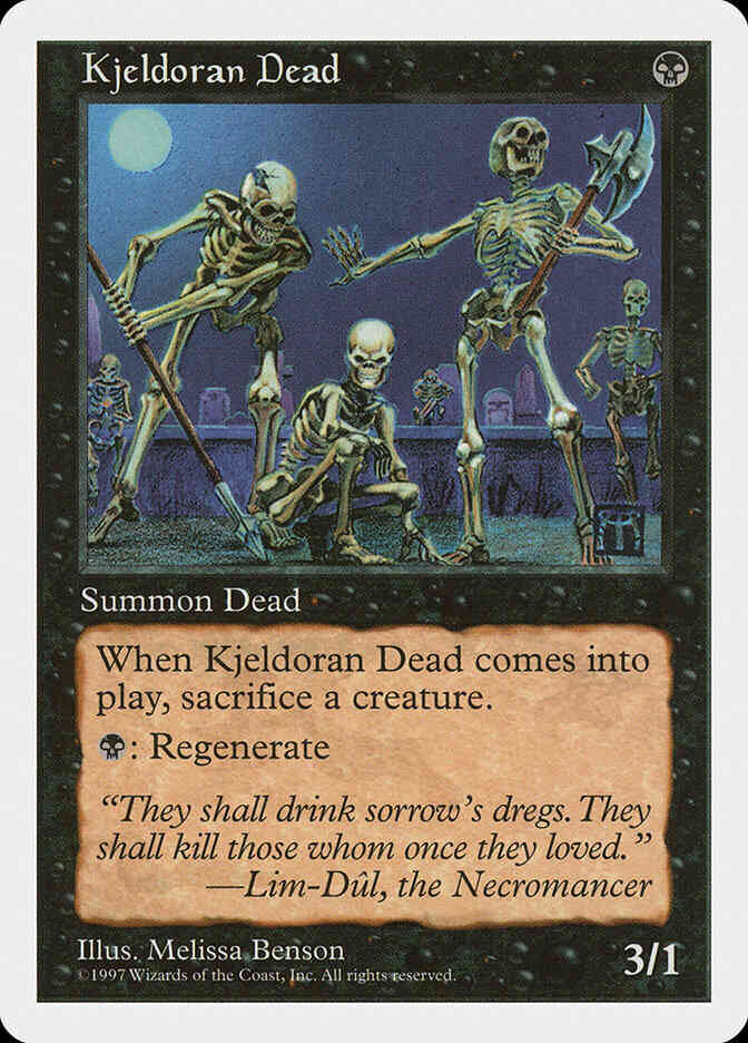 Kjeldoran Dead [170] [Fifth Edition] [Non-Foil]