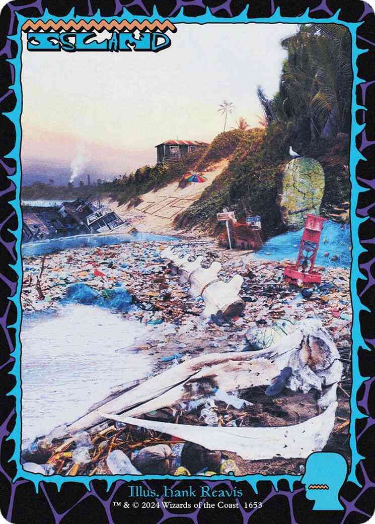 Island [1653] [Full Art] [Brain Dead: Lands] [Secret Lair Drop] [Foil]