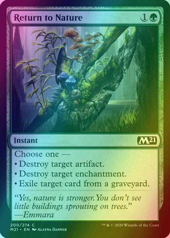 Return to Nature [200] [Core Set 2021] [Foil]