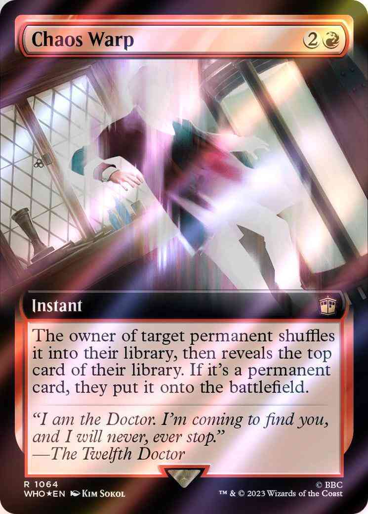 Chaos Warp [1064] [Extended Art] [Universes Beyond: Doctor Who] [Surge Foil]