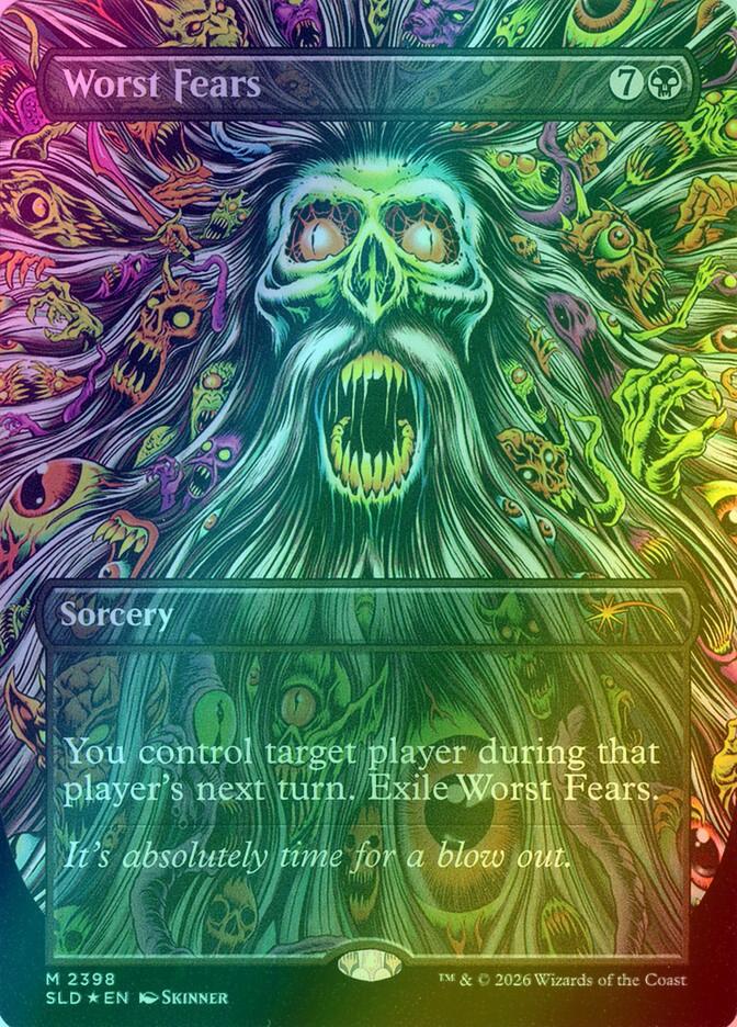 Worst Fears [2398] [Borderless] [So Salty] [Secret Lair Drop] [Foil]