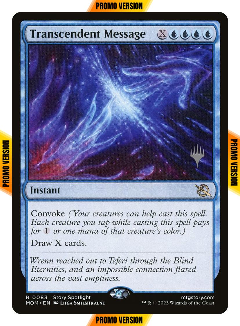 Transcendent Message [83p] [Promo Pack] [March of the Machine: Promos] [Non-Foil]