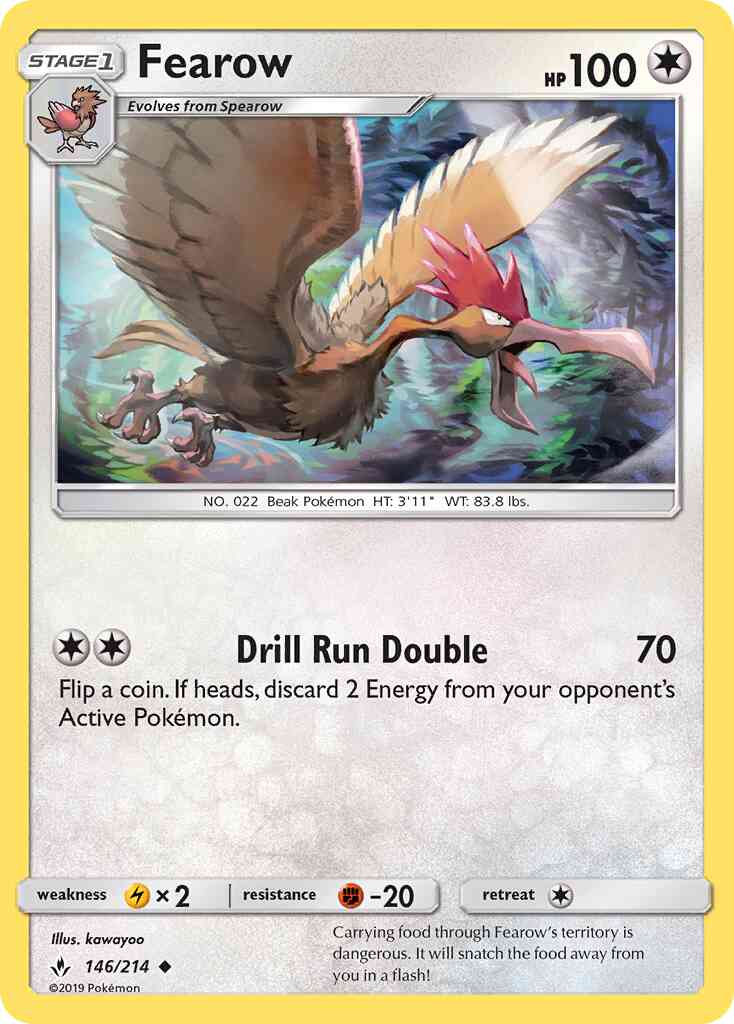 Fearow - 146/214 - Uncommon [sm10-146] [Reverse Holo]