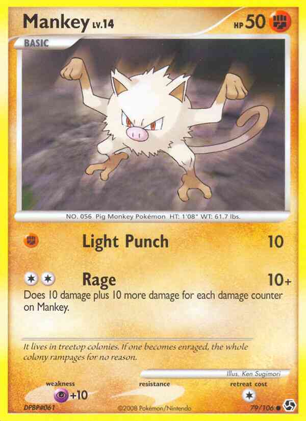 Mankey - 79/106 - Common [dp4-79] [Non-Holo]