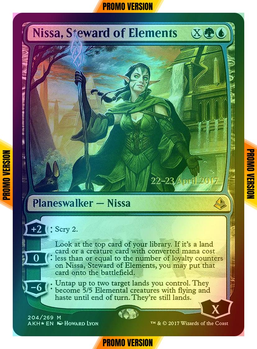 Nissa, Steward of Elements [204s] [Amonkhet Promos] [Foil]