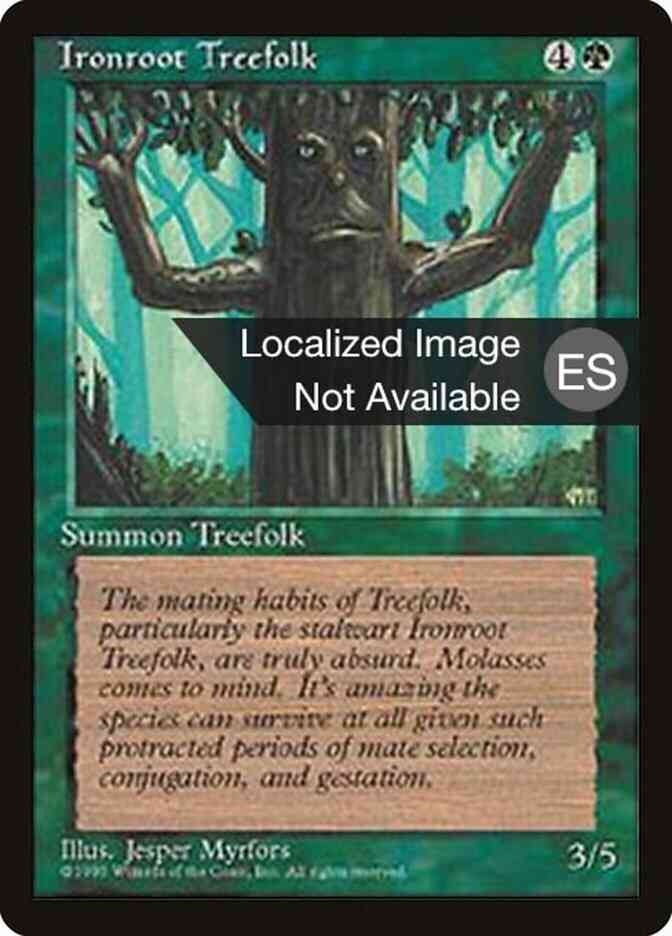 Ironroot Treefolk - Japanese [253] [Fourth Edition Black Border: Japanese] [Non-Foil]