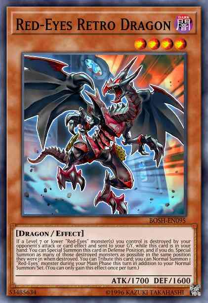 Red-Eyes Retro Dragon - BOSH-EN095 - Super Rare - 1st Edition
