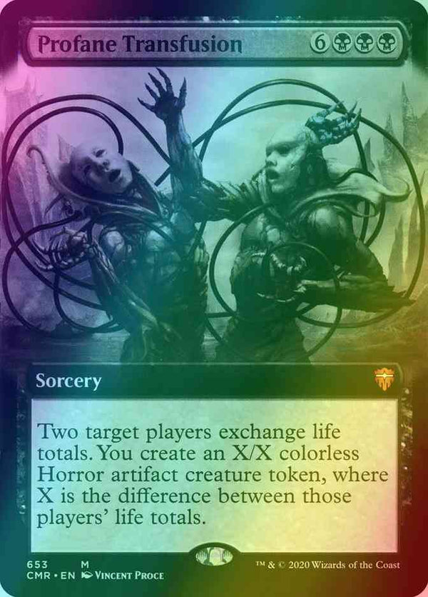 Profane Transfusion [653] [Extended Art] [Commander Legends] [Foil]