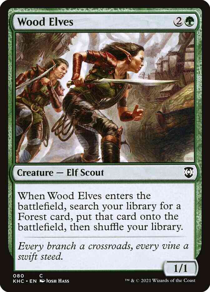 Wood Elves [80] [Kaldheim Commander] [Non-Foil]