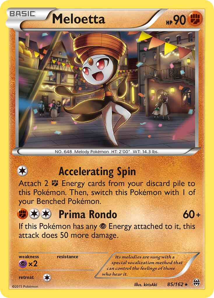 Meloetta - 85/162 - Rare Holo [xy8-85] [Holo]
