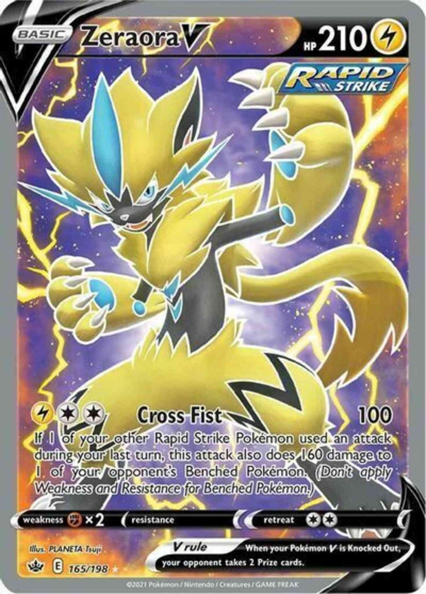 Zeraora V - 165/198 - Rare Ultra [swsh6-165] [Ultra]